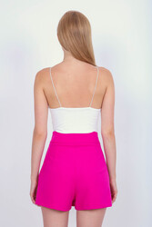 Yırtmaç Detaylı Şort Etek - 29