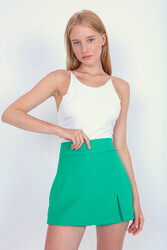 Yırtmaç Detaylı Şort Etek - 30