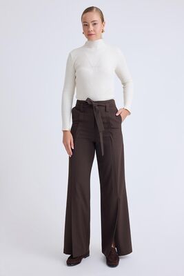 VİTRİN - Yüksek Bel Beli Kemerli Pantolon