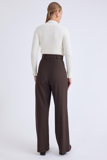 Yüksek Bel Geniş Paça Palazzo Pantolon - 9