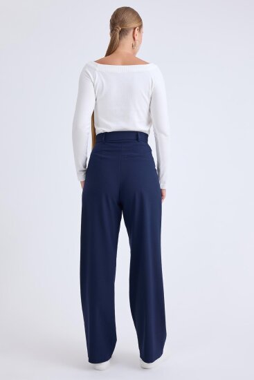 Yüksek Bel Geniş Paça Palazzo Pantolon - 13