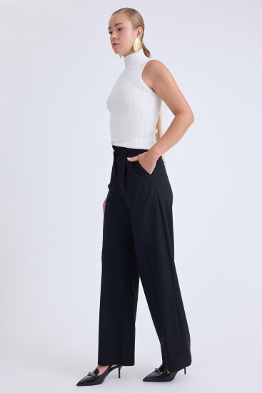 Yüksek Bel Geniş Paça Palazzo Pantolon - 16