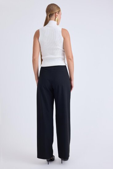 Yüksek Bel Geniş Paça Palazzo Pantolon - 17