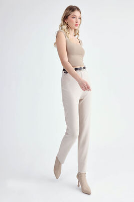 VİTRİN - Yüksek Bel Kemerli Modal Pantolon (1)