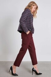 Yüksek Bel Kumaş Pantolon - 9