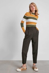 Yüksek Bel Kumaş Pantolon - 14