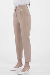 Yüksek Bel Kumaş Pantolon - 34