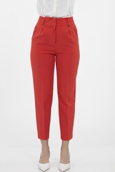 Yüksek Bel Kumaş Pantolon - 44