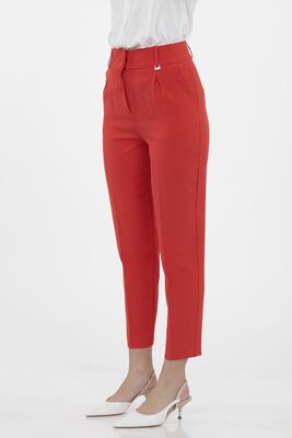 Yüksek Bel Kumaş Pantolon - 46