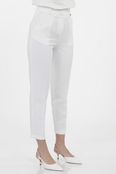 Yüksek Bel Kumaş Pantolon - 56