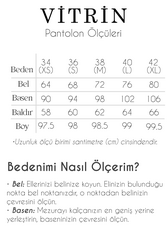 Yüksek Bel Kumaş Pantolon - 48