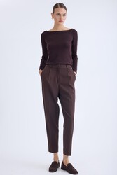 Yüksek Bel Kumaş Pantolon - 61