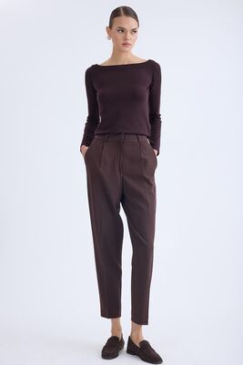 Yüksek Bel Kumaş Pantolon - 61