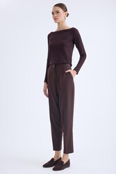 Yüksek Bel Kumaş Pantolon - 63