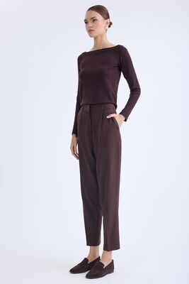 Yüksek Bel Kumaş Pantolon - 63