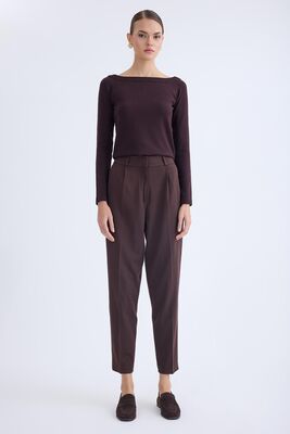 Yüksek Bel Kumaş Pantolon - 65