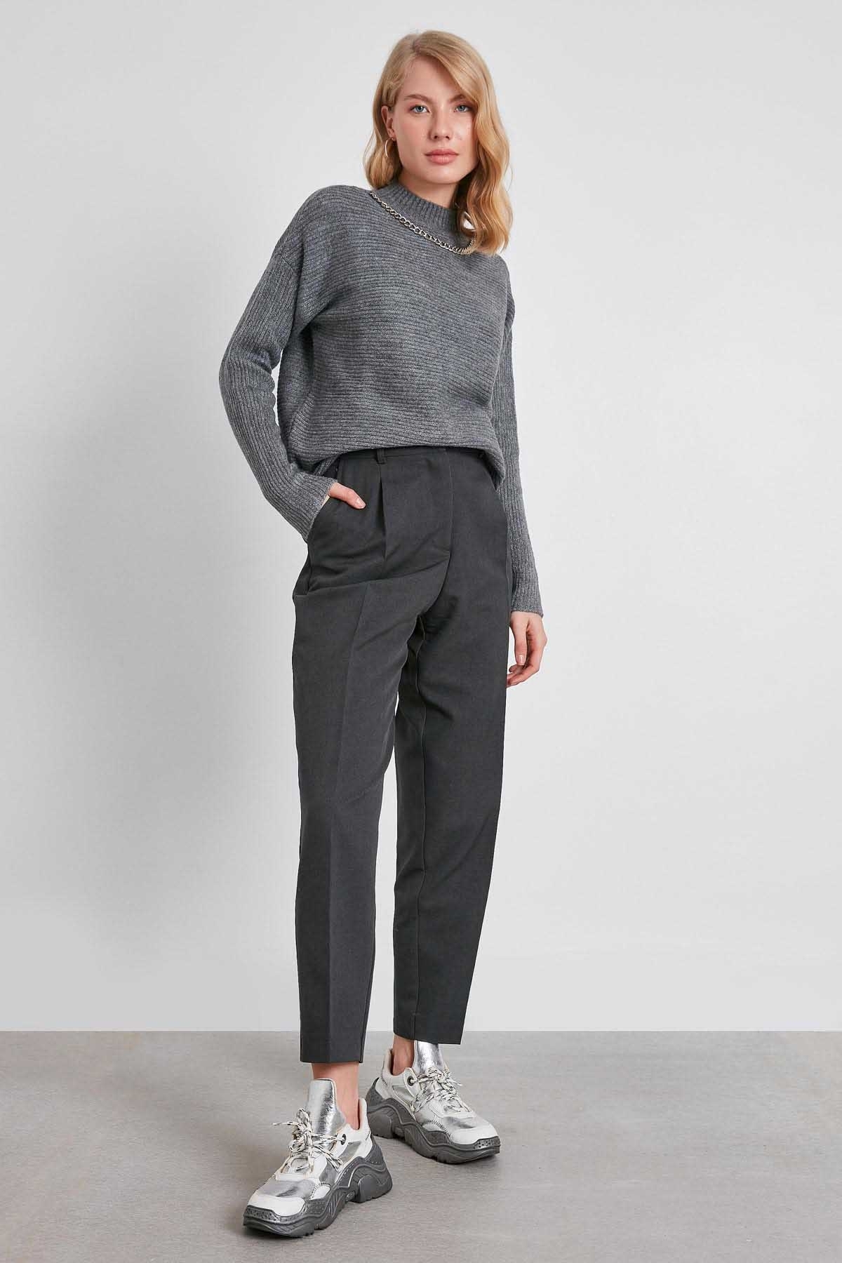 VİTRİN - Yüksek Bel Kumaş Pantolon