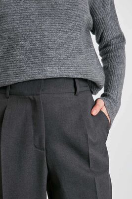 Yüksek Bel Kumaş Pantolon - Thumbnail (3)