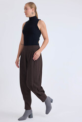 Yüksek Bel Piliseli Bilek Boy Pantolon - 10