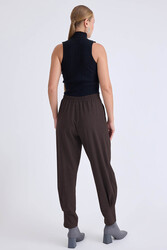 Yüksek Bel Piliseli Bilek Boy Pantolon - 12