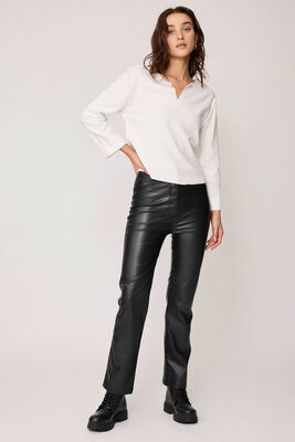 VİTRİN - Yüksek Bel Suni Deri Pantolon (1)